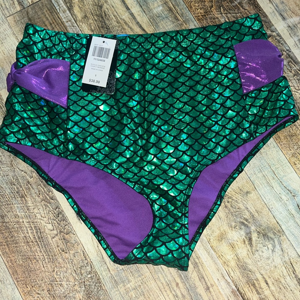 Disney Hot Topic Plus Size Mermaid Bathing Suit Bottoms